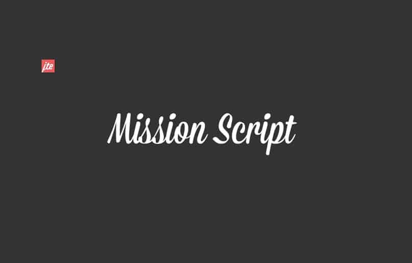 mission script font free download