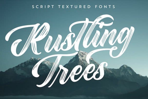 Download Rustling Trees font (typeface)