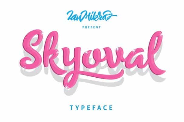 Skyoval Typeface