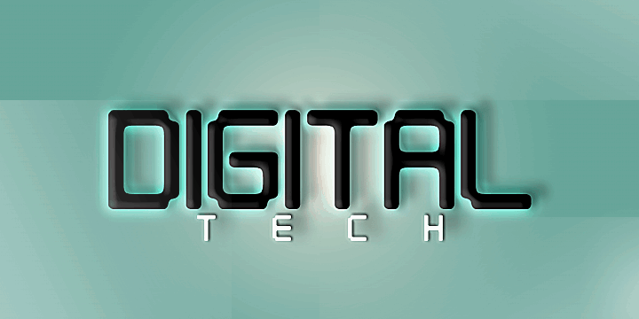 Digital tech font free download • AllBestFonts.com