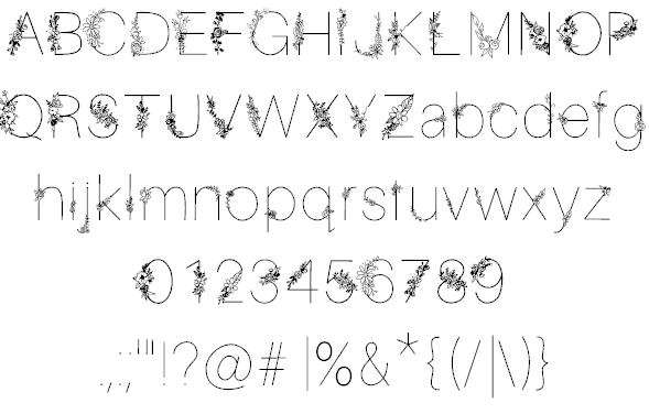 Download Garden Party font (typeface)