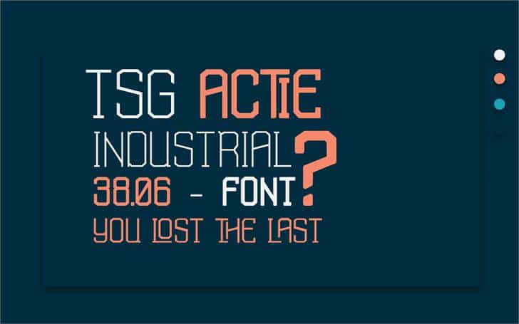 Download TSG Actie font (typeface)