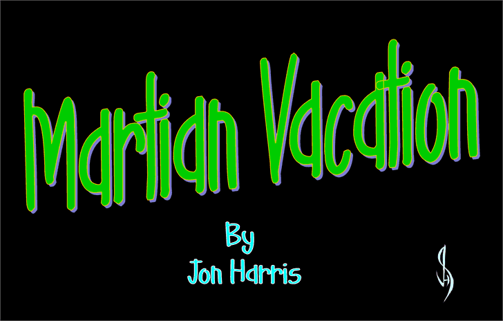 Download Martian Vacation font (typeface)