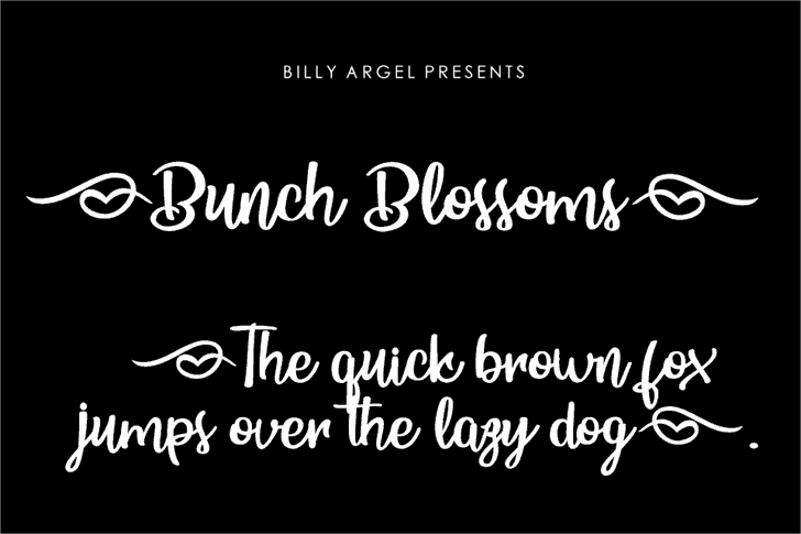 Download Bunch Blossoms font (typeface)