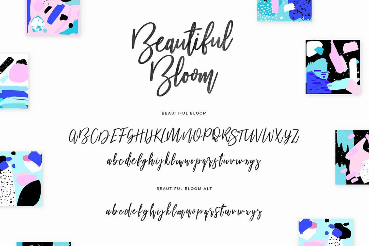 Download Beautiful Bloom font (typeface)