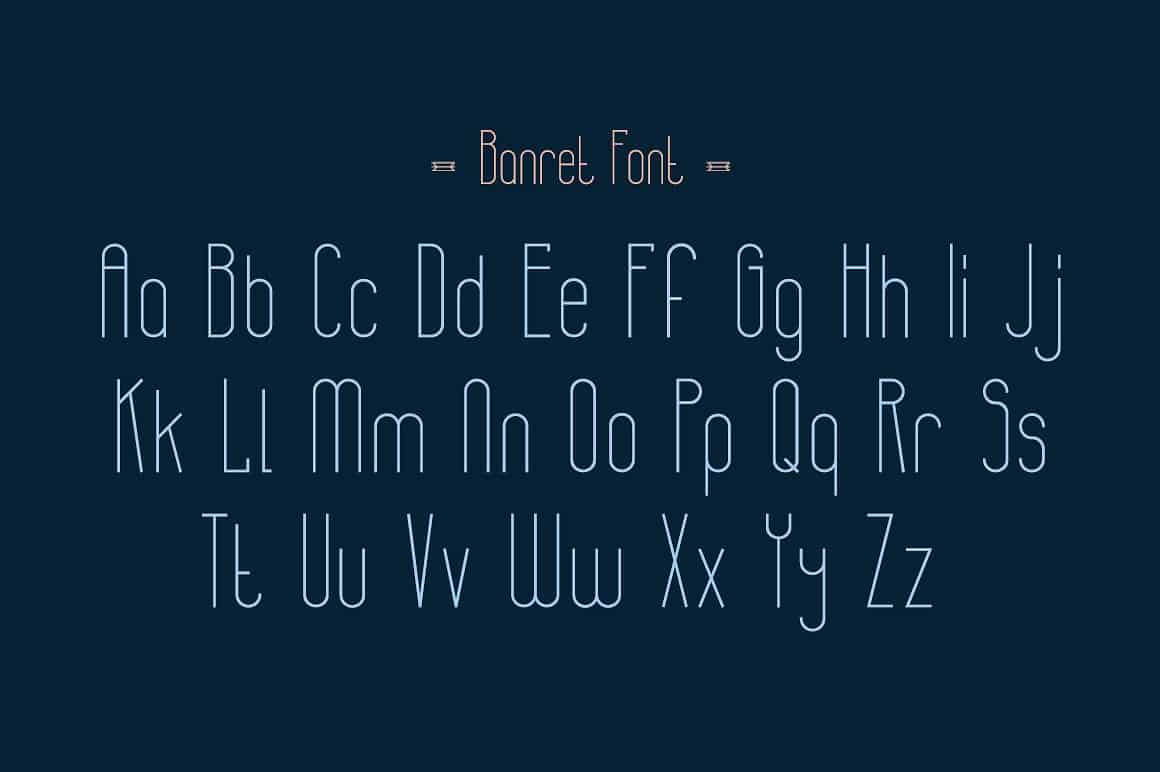 Download Banret font (typeface)
