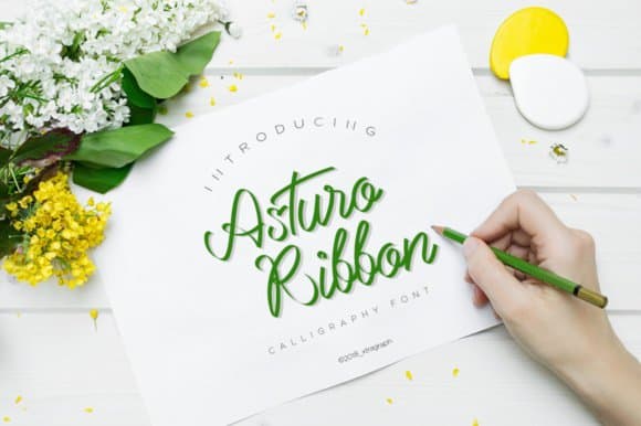 Download Asturo Ribbon font (typeface)