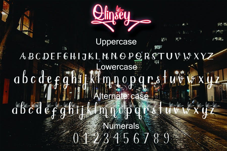 Download Qlinsey font (typeface)
