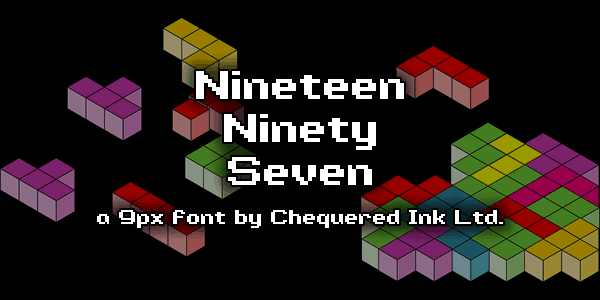 Download Nineteen Ninety Seven font (typeface)