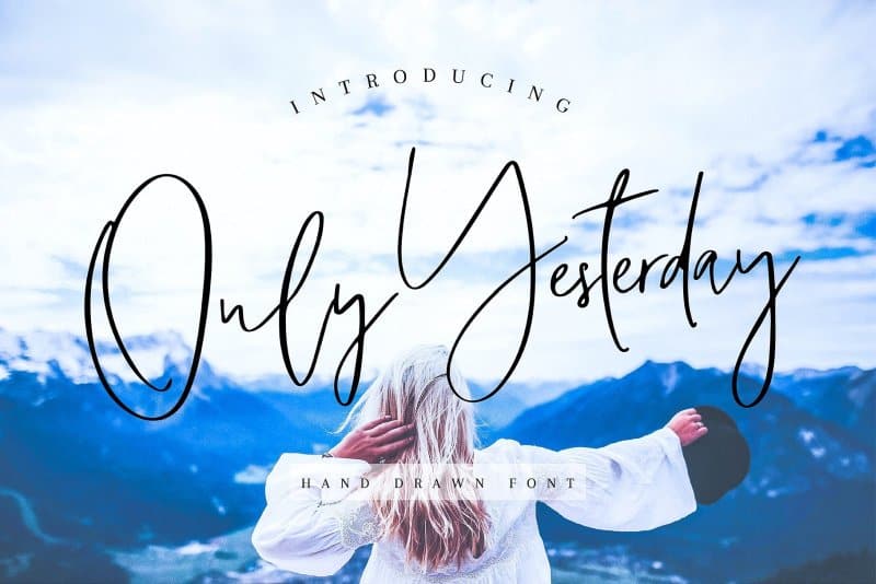 Download Only Yesterday font (typeface)