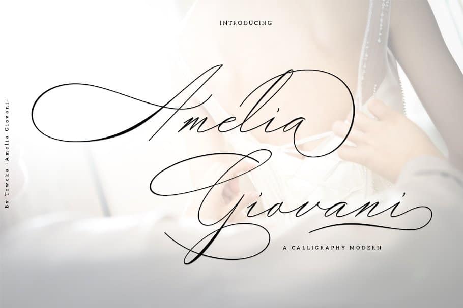 Download Amelia Giovani font (typeface)