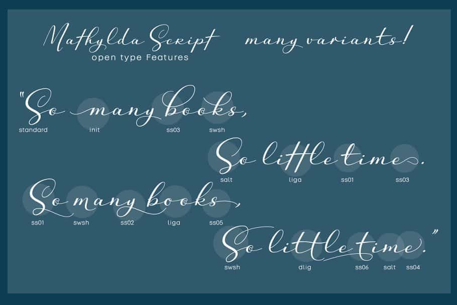 Download Mathylda Script font (typeface)