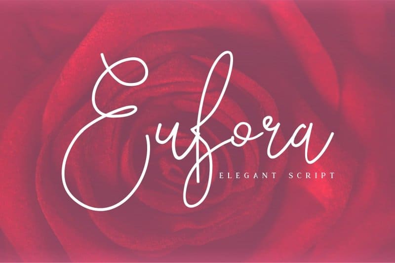 Download Eufora Elegant Script font (typeface)