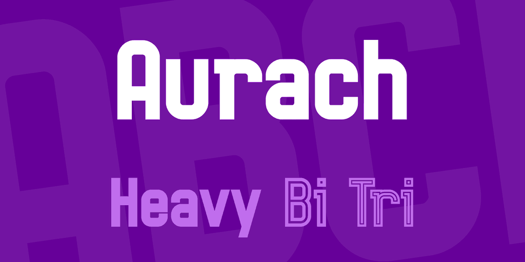Download Aurach font (typeface)