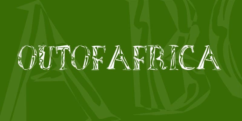 Download Out Of Africa font (typeface)