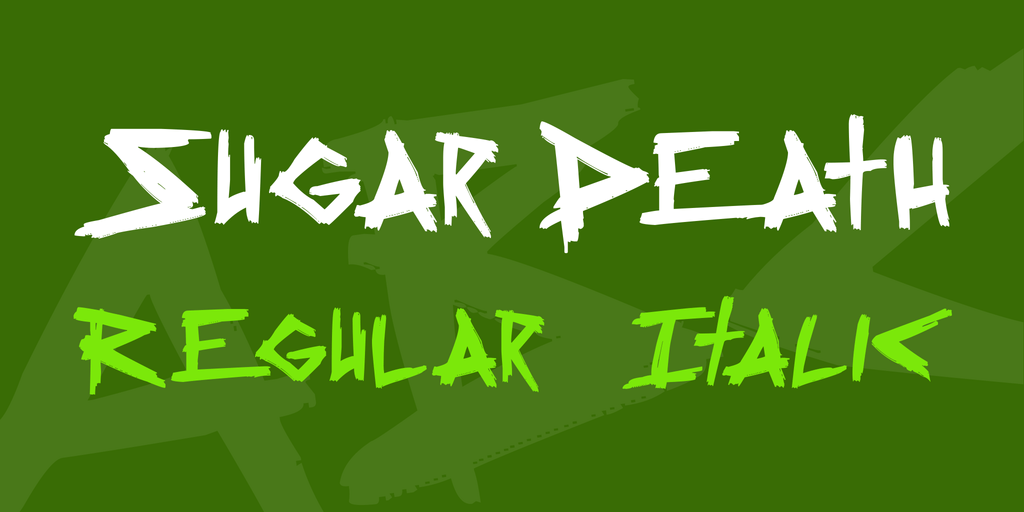 Download Sugar Death 2 font (typeface)