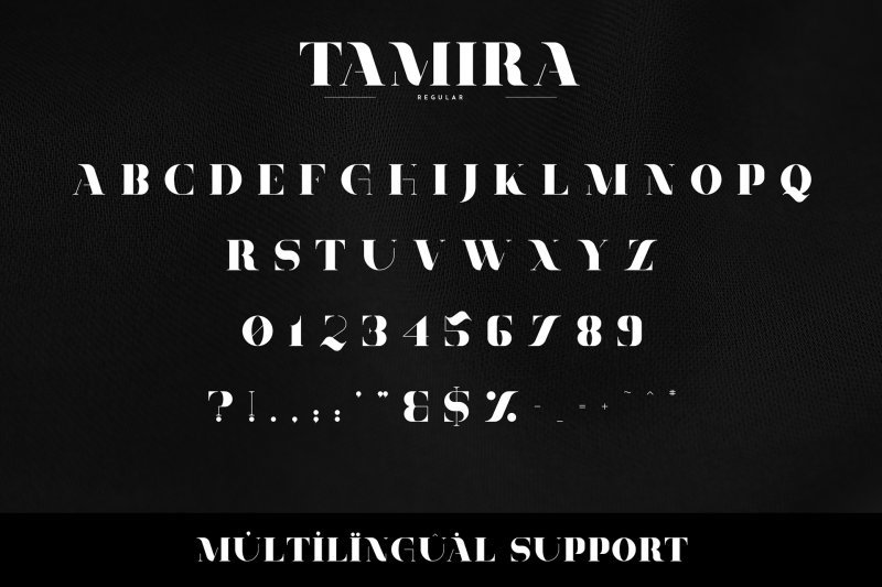 Download Tamira font (typeface)