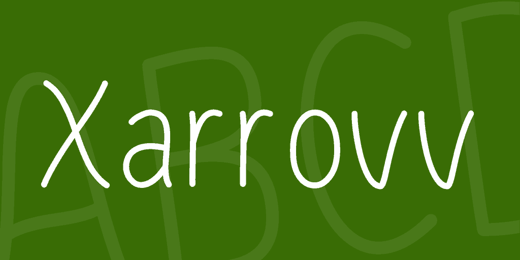 Download Xarrovv font (typeface)
