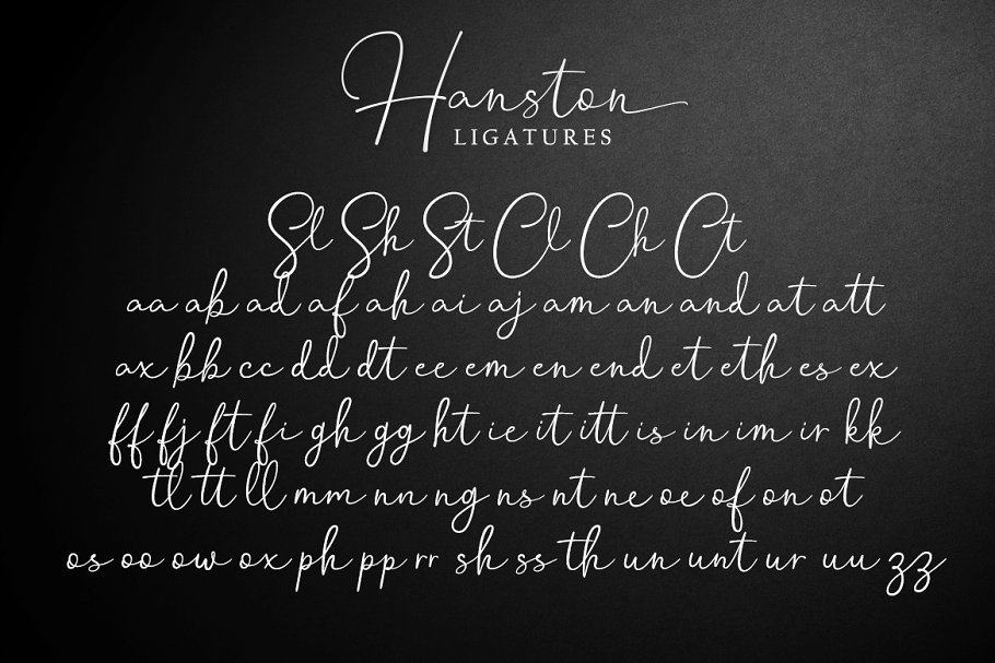 Download Hanston Signature font (typeface)