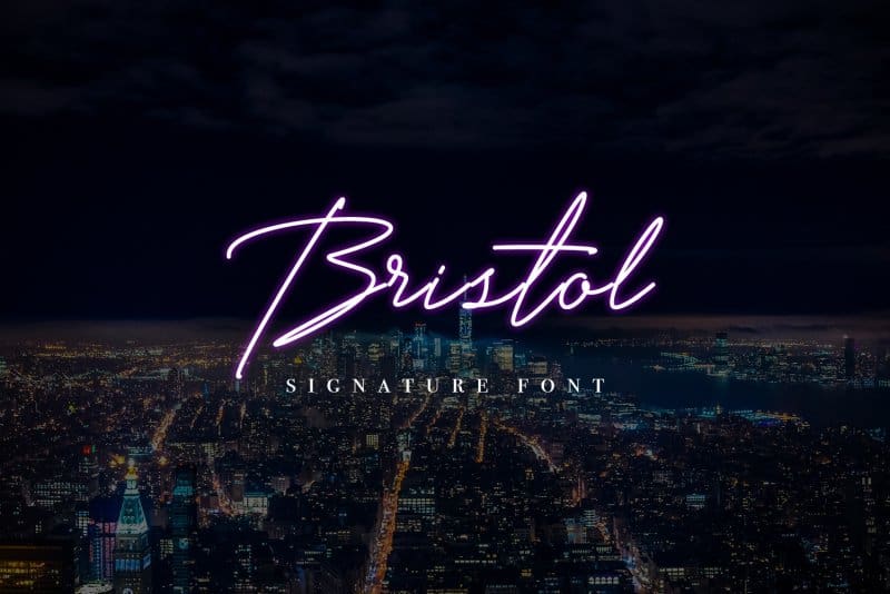 Download Bristol Signature font (typeface)