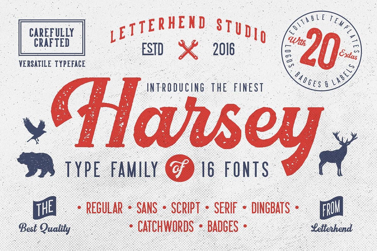Download Harsey font (typeface)