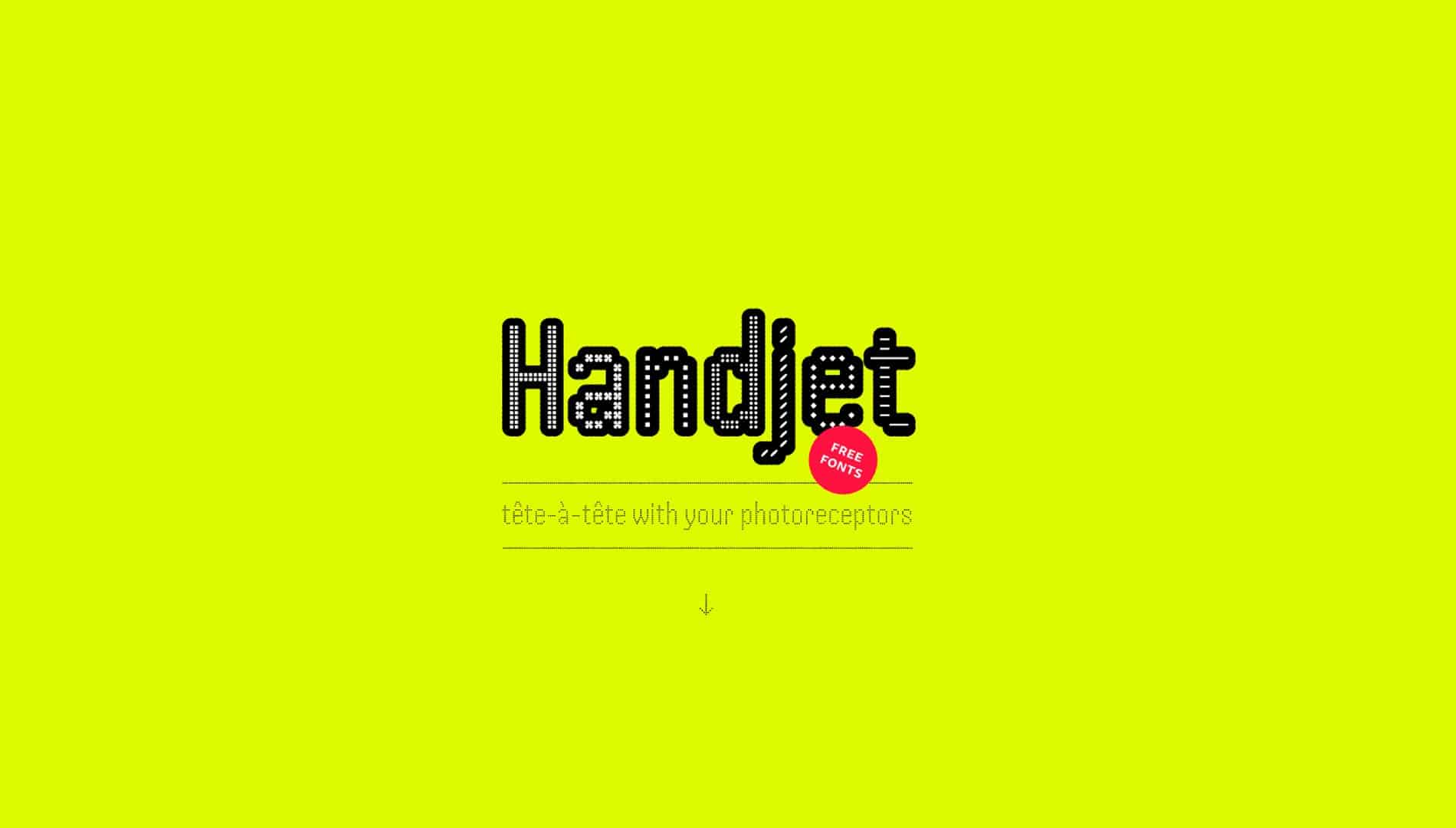 Download Handjet font (typeface)