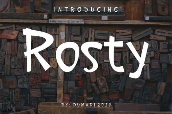 Download Rosty font (typeface)