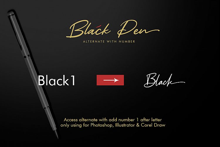 Download Black Pen font (typeface)