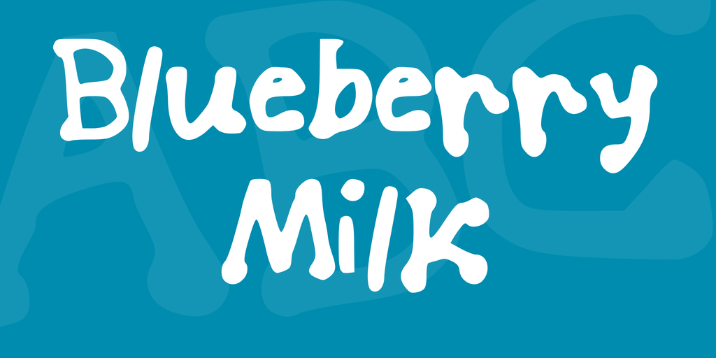 Download Blueberry Milk font (typeface)