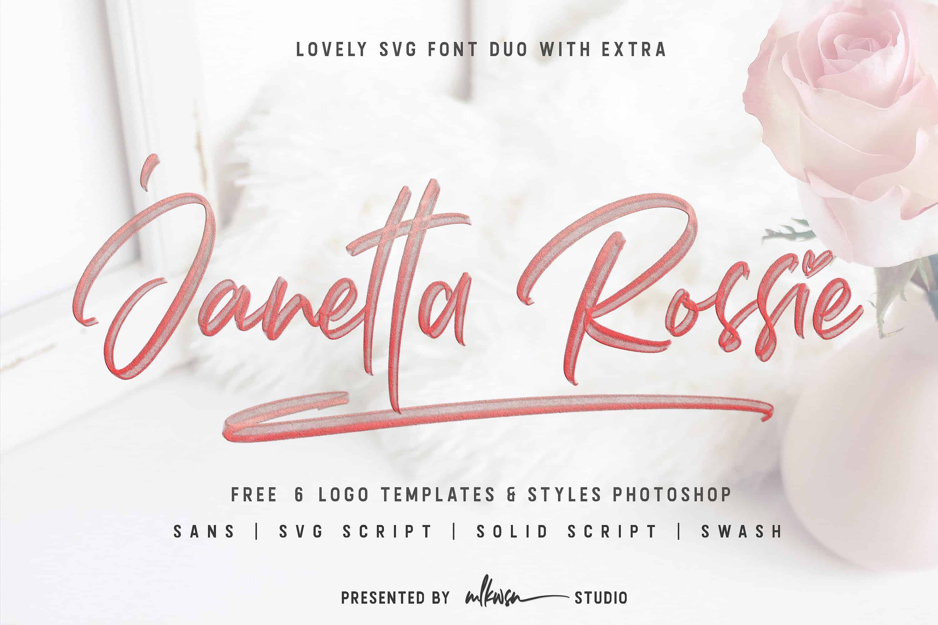 Download Janetta Rossie font (typeface)