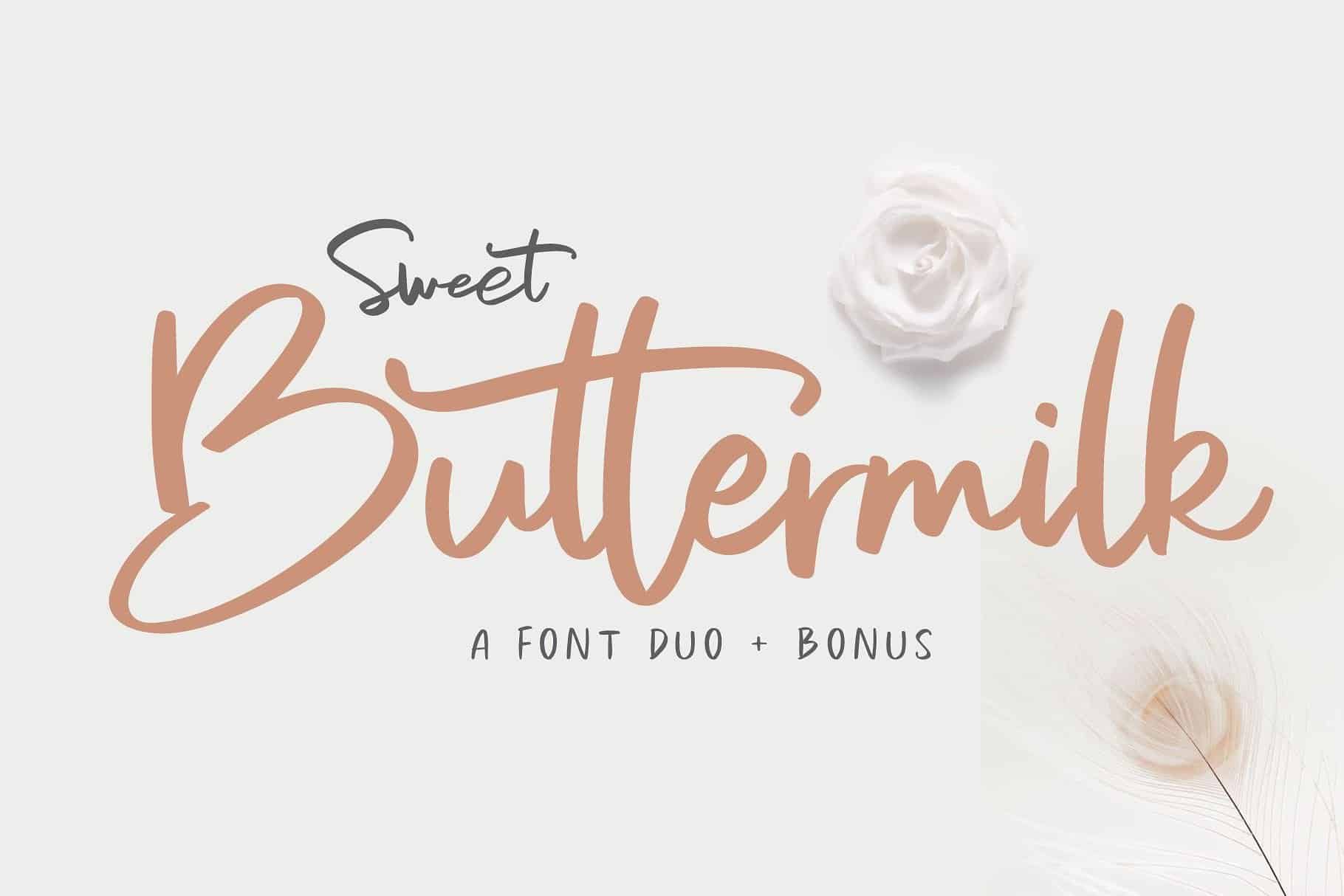Download Sweet Buttermilk font (typeface)