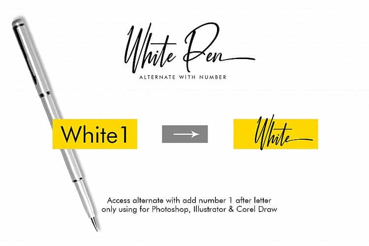 Download White Pen font (typeface)