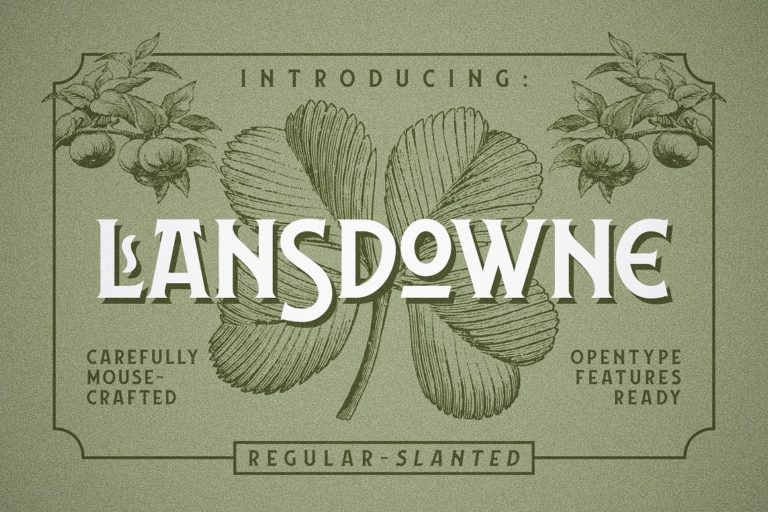 Download Lansdowne font (typeface)