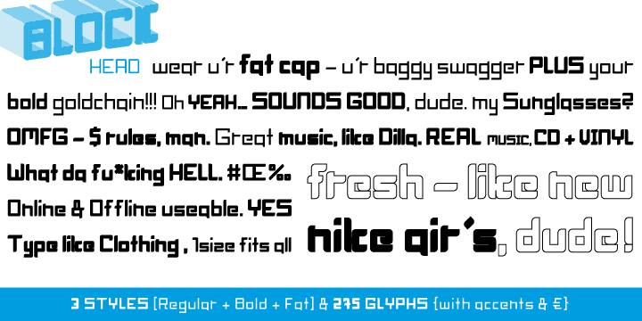 Download Block Head font (typeface)