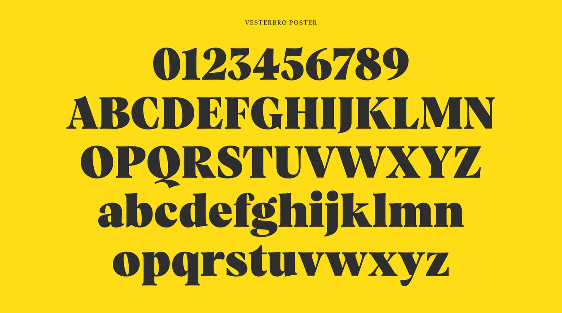 Download Vesterbro font (typeface)