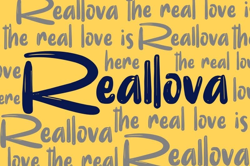 Download Reallova font (typeface)