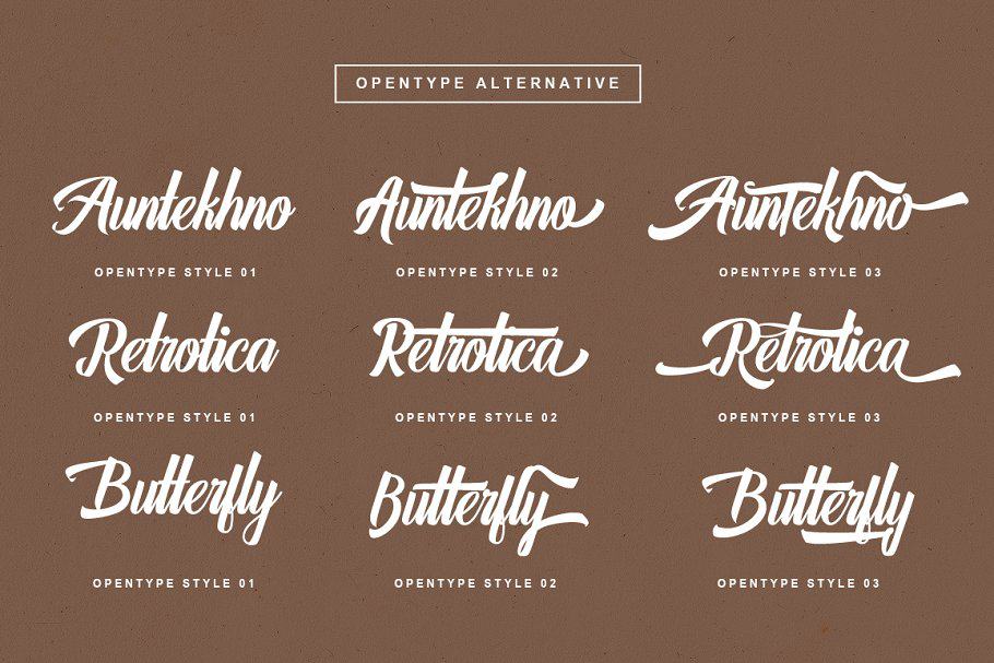 Download Auntekhno font (typeface)