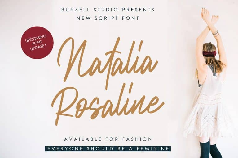 Download Natalia Rosaline font (typeface)