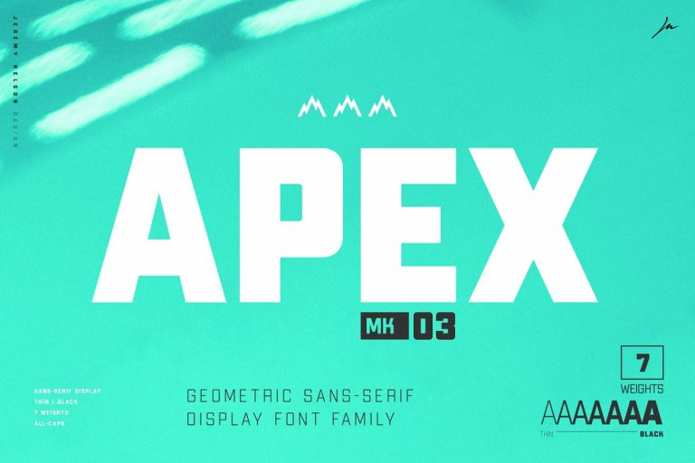 Download Apex Mk3 font (typeface)