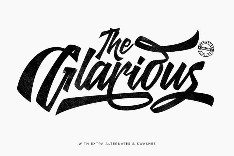 Download Glarious font (typeface)