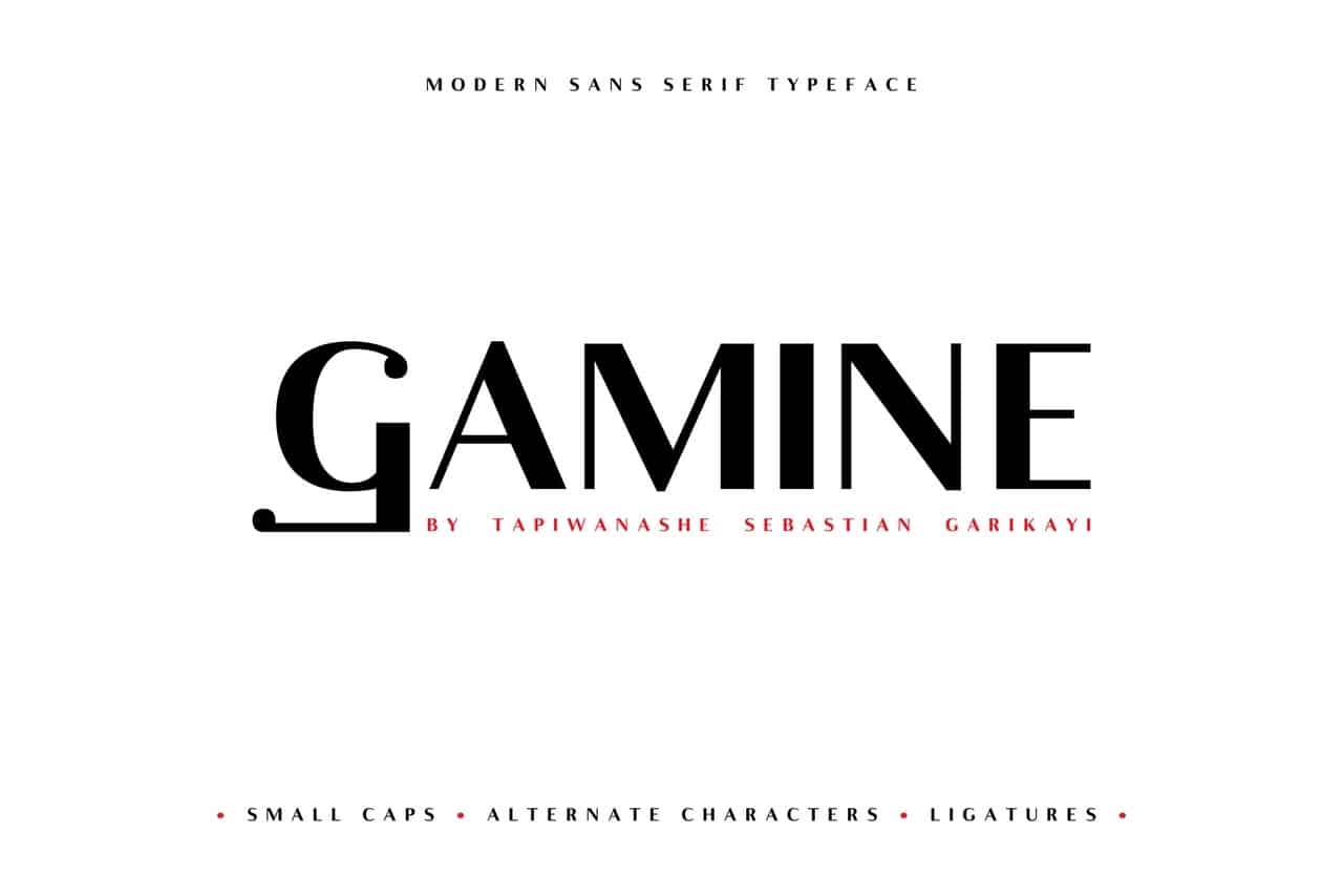 Download Gamine font (typeface)