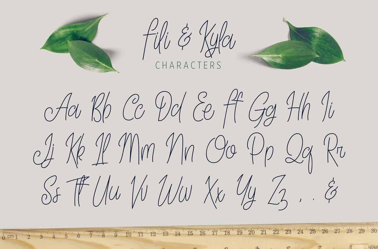 Download Fili and Kyla font (typeface)