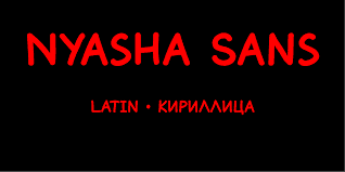 Download Nyasha sans font (typeface)