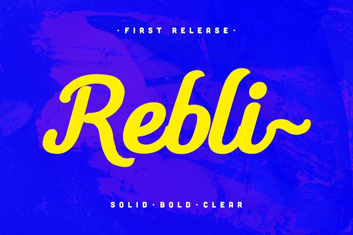 Download Rebli Solid Bold Typeface font (typeface)