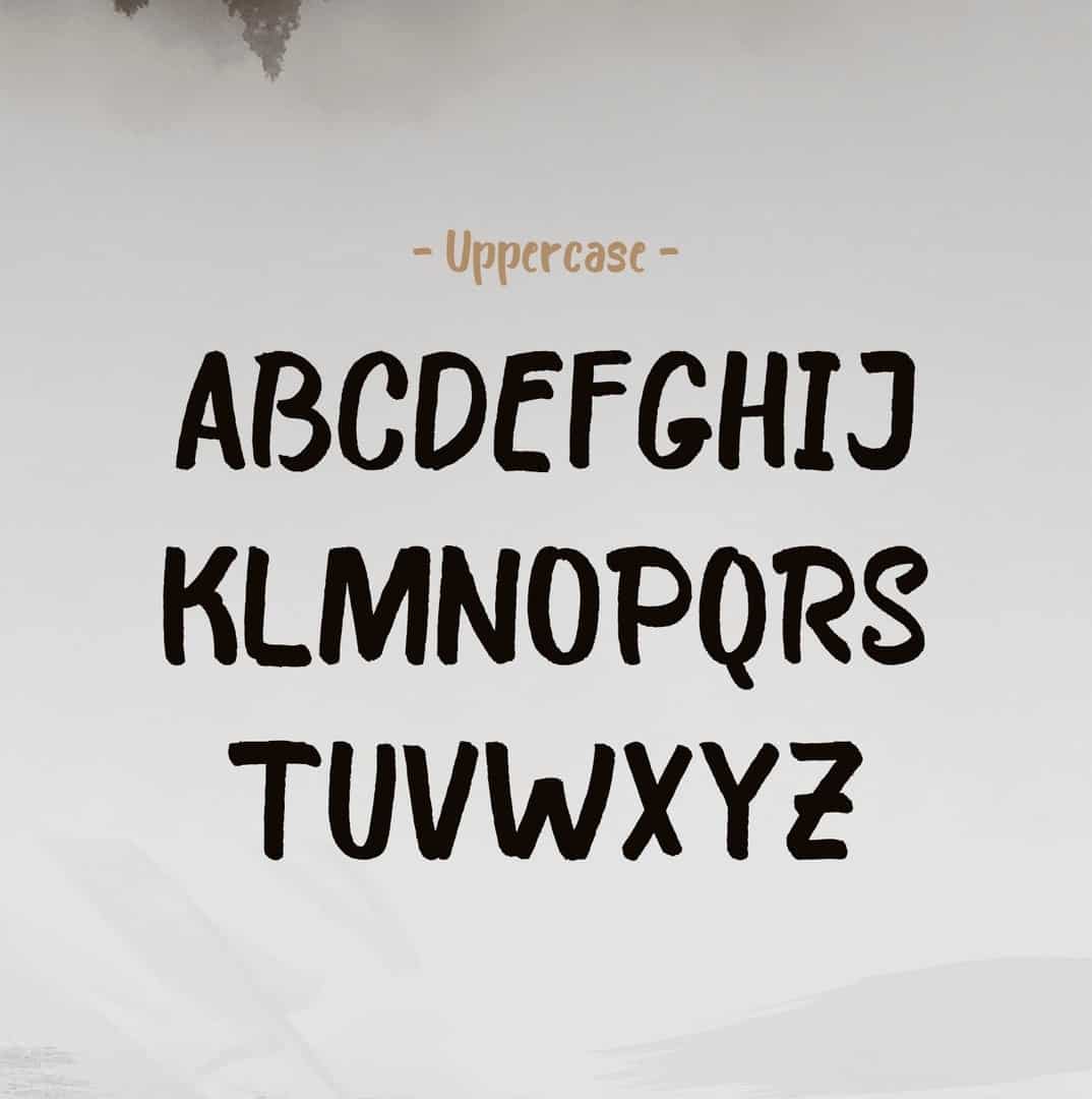 Download Bosk Brush font (typeface)
