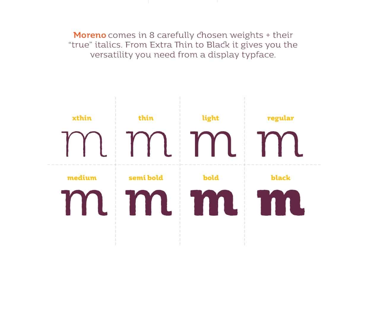 Download Moreno font (typeface)