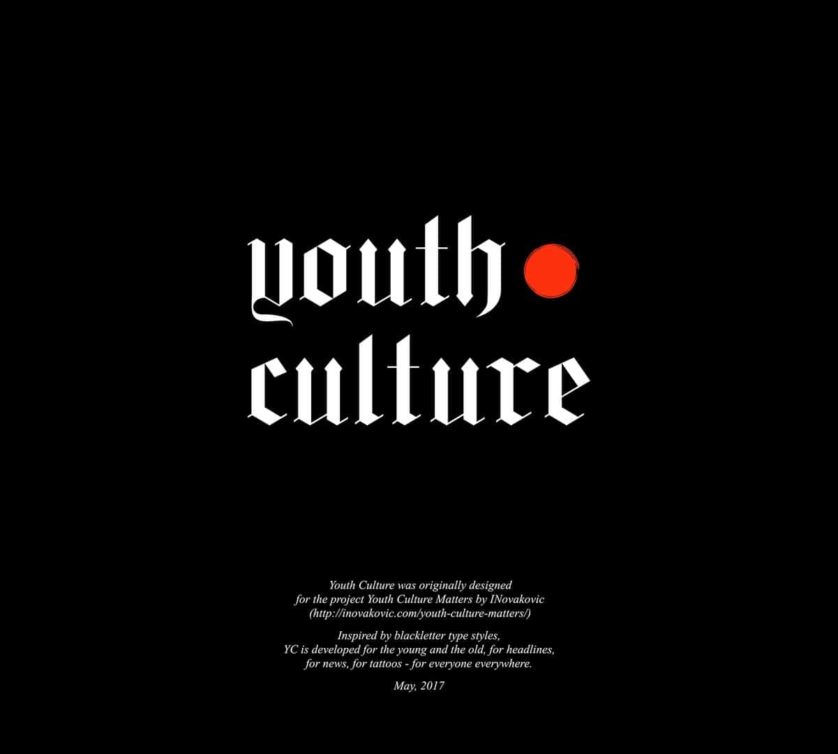 Download Youth Culture font (typeface)