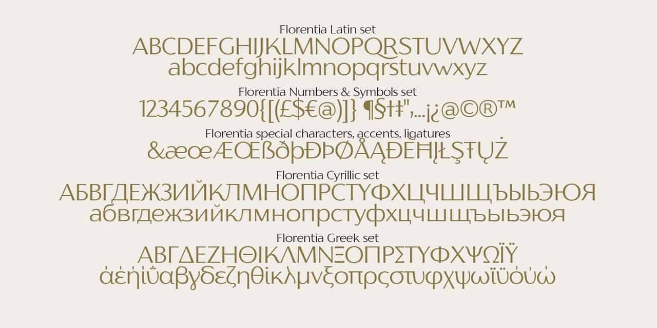 Download Florentia font (typeface)