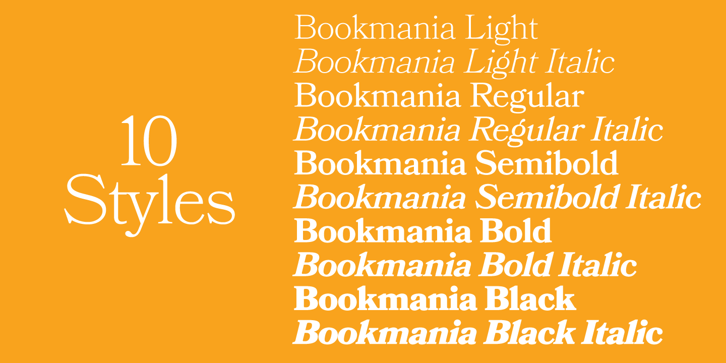 Download Bookmania font (typeface)