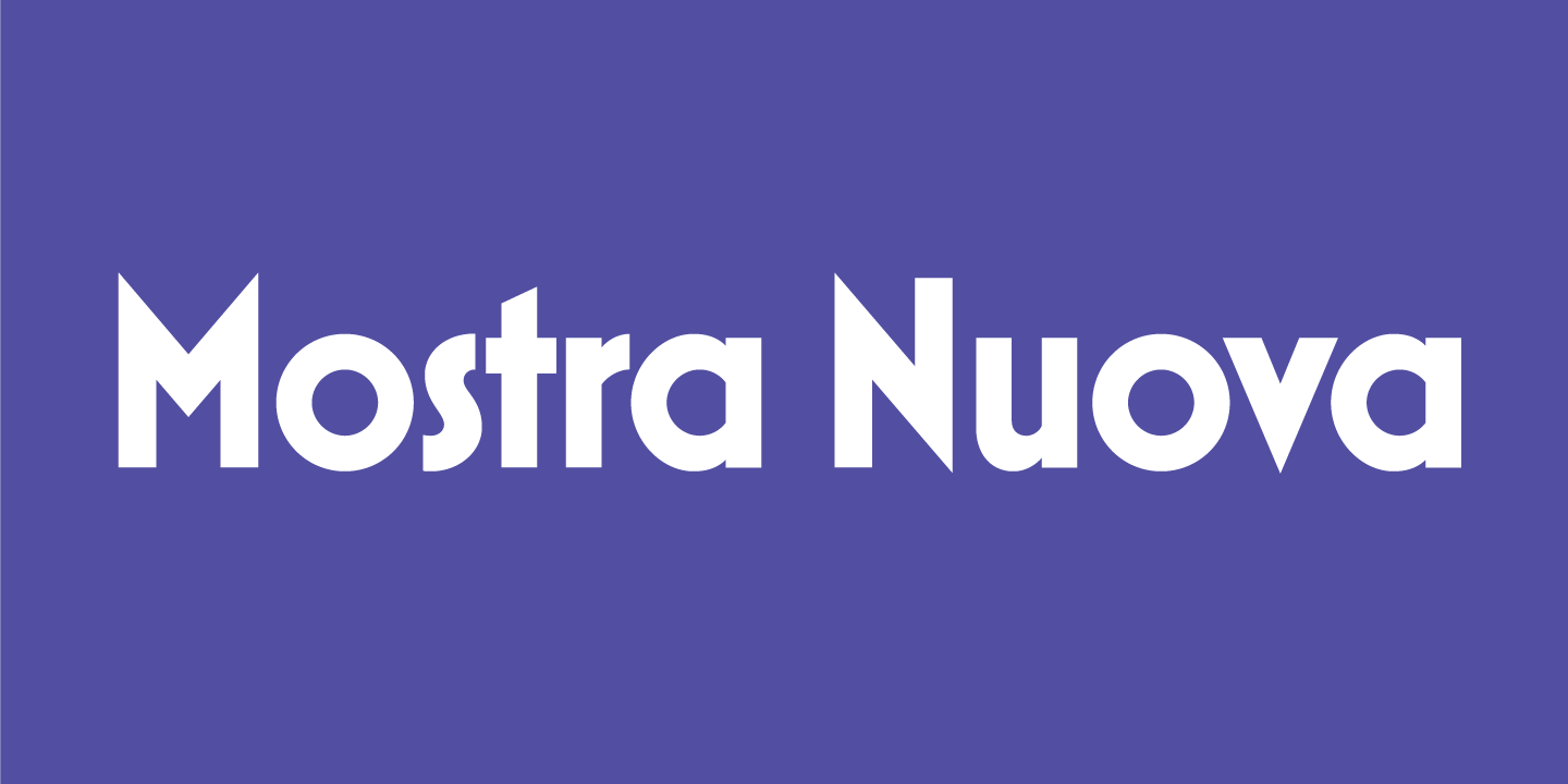 Download Mostra Nuova font (typeface)